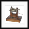 Metal bar rolling and branding machine by unknown
