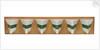 Sectional model depicting six bows by unknown