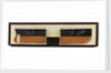 Bow and stern of 19th century warship by unknown