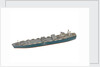 Waterline model; Miniature model by Reginald Carpenter