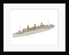 Waterline model; Miniature model by Reginald Carpenter