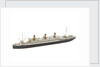 Waterline model; Miniature model by Reginald Carpenter