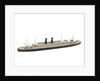 Waterline model; Miniature model by Reginald Carpenter