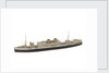 Waterline model; Miniature model by Reginald Carpenter