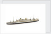 Waterline model; Miniature model by Reginald Carpenter