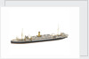 Waterline model; Miniature model by Reginald Carpenter