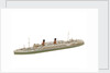 Waterline model; Miniature model by Reginald Carpenter