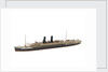 Waterline model; Miniature model by Reginald Carpenter