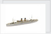 Waterline model; Miniature model by Reginald Carpenter