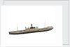 Waterline model; Miniature model by Reginald Carpenter