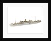 Waterline model; Miniature model by Reginald Carpenter