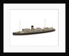 Waterline model; Miniature model by Reginald Carpenter