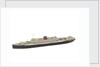 Waterline model; Miniature model by Reginald Carpenter