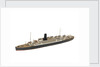 Waterline model; Miniature model by Reginald Carpenter