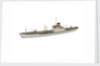 A waterline model of a cargo vessel by Reginald Carpenter