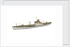 A waterline model of a cargo vessel by Reginald Carpenter