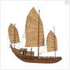 A model of a cargo vessel; Junk, Upper Yangtze by unknown