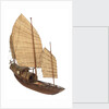 A model of a cargo vessel; Junk, Upper Yangtze by unknown