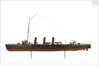 Warship and dispatch vessel 'Mogami' (1908) by Unknown