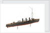 Warship and dispatch vessel 'Mogami' (1908) by unknown
