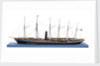 Ship model of the passenger/cargo vessel SS 'Great Britain' (1843) by Bassett-Lowke Ltd
