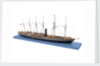 Ship model of the passenger/cargo vessel SS 'Great Britain' (1843) by Bassett-Lowke Ltd