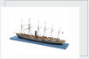 Ship model of the passenger/cargo vessel SS 'Great Britain' (1843) by Bassett-Lowke Ltd