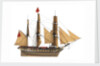 Model of a warship (1805), Frigate, 38 guns by unknown
