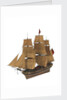 Model of a warship (1805), Frigate, 38 guns by unknown