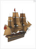Model of a warship (1805), Frigate, 38 guns by Unknown