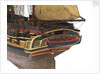 Model of a warship (1805), Frigate, 38 guns by unknown