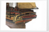 Model of a warship (1805), Frigate, 38 guns by unknown