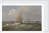 The opium clipper 'Sylph' salvaged by the sloop 'Clive', 1835 by William John Huggins