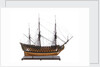 Model of First rate 100-gun warship 'Victory' (1737) by unknown