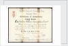 Certificate of Competency for First mate, Frederick William Cunningham Everett by unknown