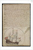 Plate from Edward Barlow's journal of his life at sea in king's ships, East & West Indiamen & other merchantmen from 1659 to 1703. by Edward Barlow