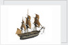 'Indomptable'; warship; 80 guns by William Haines