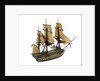 'San Ildefonso'; warship; 74 guns by William Haines