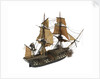 Warship; 74 guns by William Haines