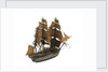 Warship; 74 guns by William Haines