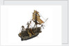 Warship; 74 guns by William Haines