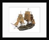 'Argonaute'; warship; 74 guns by William Haines