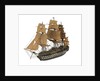 Warship; 74 guns by William Haines