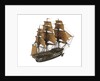 Warship; 74 guns by William Haines