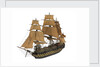 Warship; 74 guns by William Haines