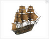 Warship; 74 guns by William Haines