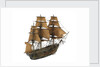 Warship; 74 guns by William Haines