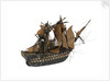 Warship; 74 guns by William Haines