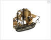 Warship; 74 guns by William Haines