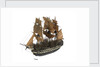 Warship; 74 guns by William Haines